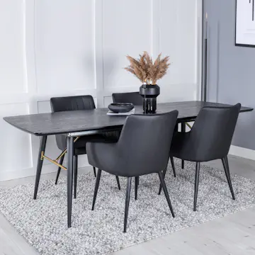 Matgrupp Venture Home Gold med 4st Comfort Stolar