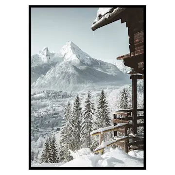 Poster Gallerix Cabin In The Alps