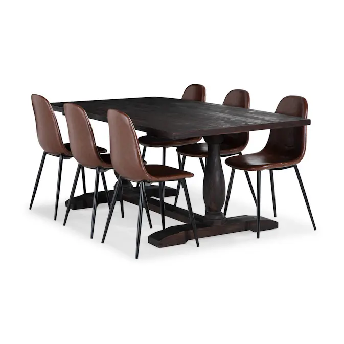 Matgrupp Basic Home Dijon Rektangulärt 200 cm med 6 Nibe Matstol