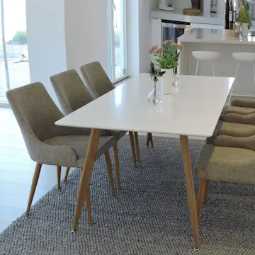 Matgrupp Venture Home Polar med 6st Plaza Stolar