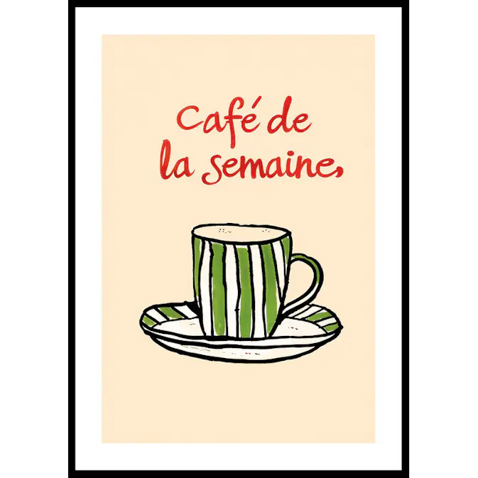 Poster Gallerix Café De La Semaine