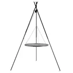 Tripod Grill gop CookKing Med Ø60 cm Galler i Råstål