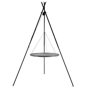 Tripod Grill gop CookKing Med Ø60 cm Galler i Råstål