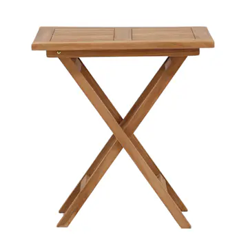 Cafébord Venture Home Kenya 70x70cm, Hopfällbart Träbord i Teak till Uteplatsen