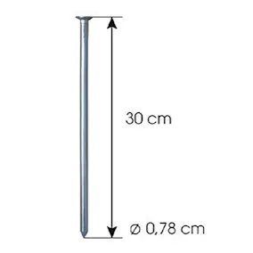 Ankarspik Jabo GardenEdge Galv 0,8x30 cm