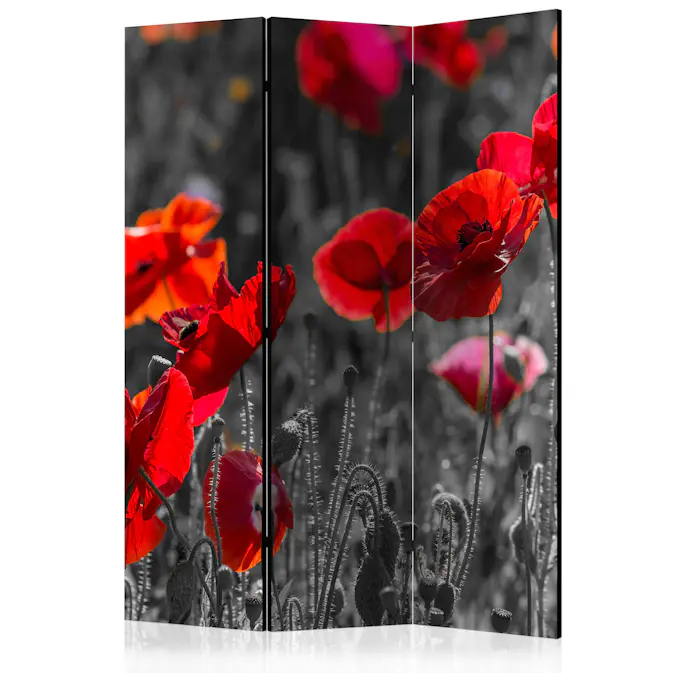 Rumsavdelare Skärmvägg Arkiio Red Poppies 135x172 cm
