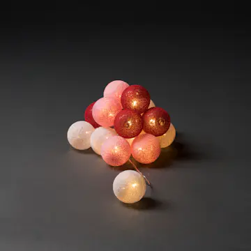 Ljusslinga Gnosjö Konstsmide 16L Garnbollar LED