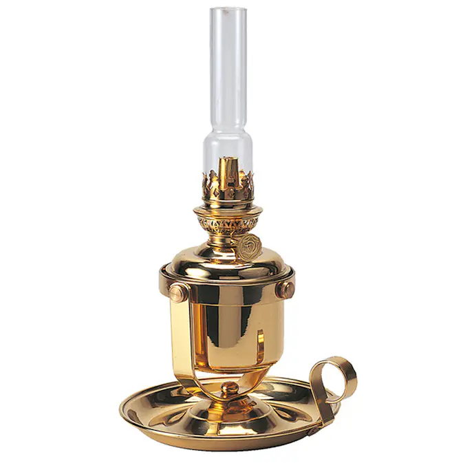 Oljelampa Den Haan Dhr-bord Skottlampa i Mässing