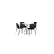 Matgrupp Venture Home Hamden Ø80 cm med 4 Baltimore stolar