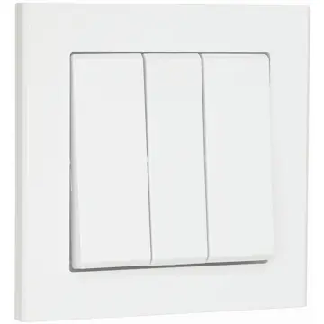 Strömbrytare Malmbergs Optima 3X1-Pol Skruvlös