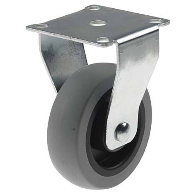 Länkhjul Millers Fast Gummi Grå