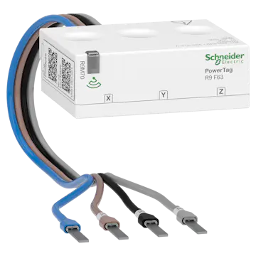 Energimätare Schneider Electric PowerTag Resi9 Flex ZigBee 3-pol + N, 63A för alla Dvärg/minibrytare Flexibel Anslutning