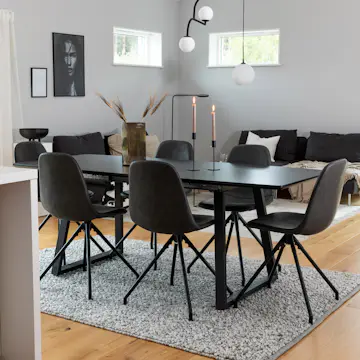 Matgrupp Venture Home Ina med 6 Pobbie Stolar