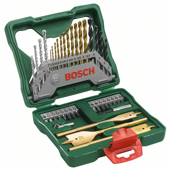 Borr-/bitsset Bosch Power Tools 40-delars X-Line Titansats