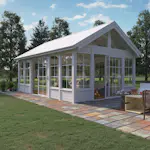 Växthus/Orangeri Landskap Grönska Vinter 25 kvm