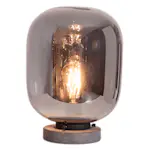 Bordslampa By Rydéns Leola H31 cm Svart Marmor/Rökgrå