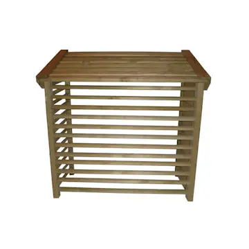 Skydd Grøntklima för Värmepump Utedel Trä Stort