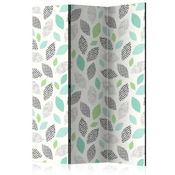 Rumsavdelare Skärmvägg Arkiio Patterned Leaves 135x172 cm