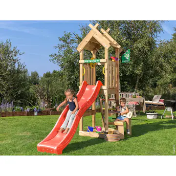 Lektorn Jungle Gym Totem Inkl Röd Rutschkana