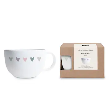 Mugg Paperproducts Design Heart Infusion Matt XXL 55 cl