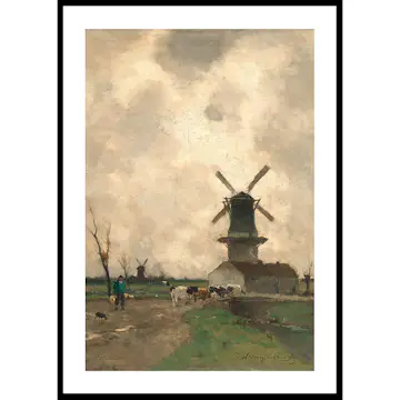 Poster Gallerix De Molen By Jan Hendrik Weissenbruch