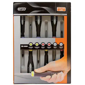 Skruvmejselsats Ergo Be-9886 Bahco