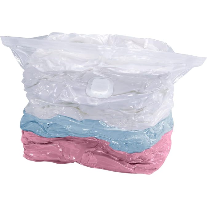 Vakuumpåse WENKO Vakuum Platsbesparande Klädförvaring Kub L 70x100x35 cm