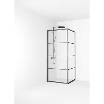 Duschhörn Macro Design Empire Swing Klarglas med Spröjs