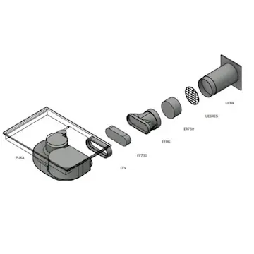 Rörpaket 1 BORA PURE rund