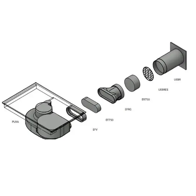 Rörpaket 1 BORA PURE rund