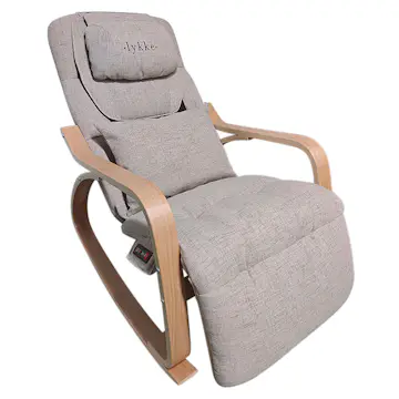 Massagestol Lykke Comfort Linne med Gung- & Värmefunktion & Justerbart Fotstöd