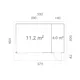 Stuga Palmako Andrea 15,9 m² Slide Plus (inv. 15,2 m²)