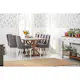 Matgrupp In Living Lyon 200x100 cm Natur/Grå med 6 st Viktoria Stolar