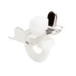 Gardintillbehör Kirsch Stopp för Elite- och Flexi-skenan Vit/Aluminium 10st