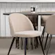 Matbord furniture/fashion Stone med 6 Velvet Stitches Stolar