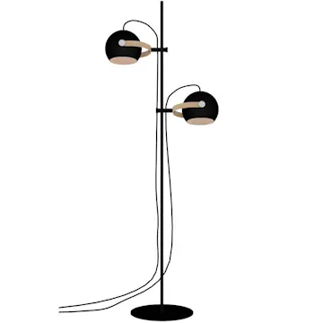 Golvlampa Halo Design D.C 2L Ø18 cm E27
