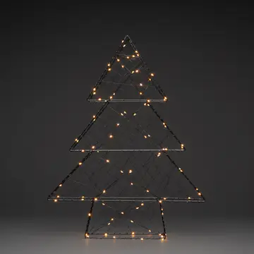 Metallgran Gnosjö Konstsmide 60 cm LED Svart