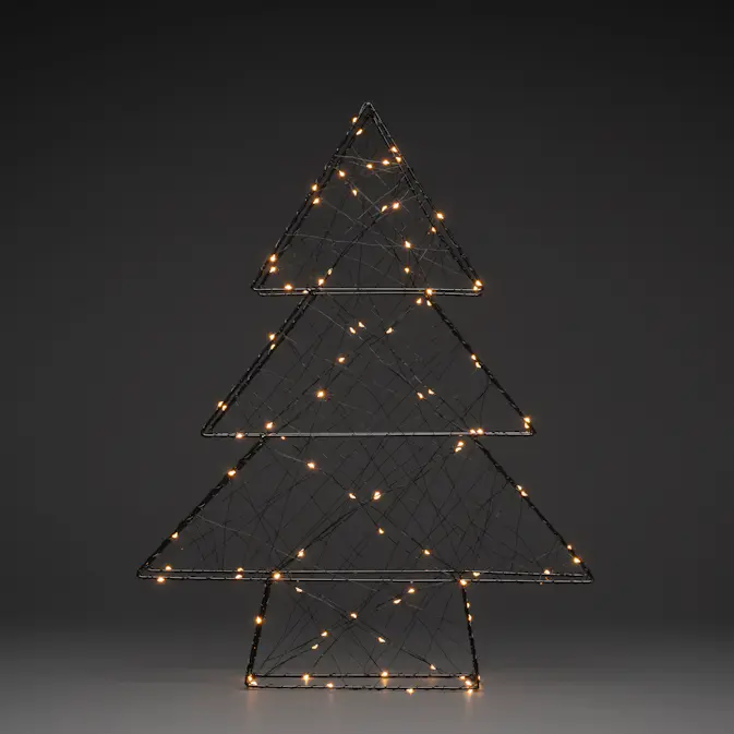 Metallgran Gnosjö Konstsmide 60 cm LED Svart