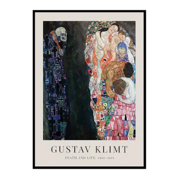 Poster Gallerix Death And Life By Gustav Klimt