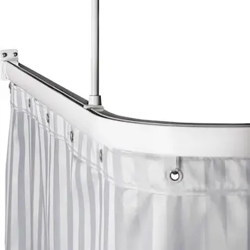 Duschstång Leijma Stabil U-Form Vit