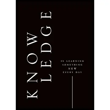 Poster Gallerix Knowledge