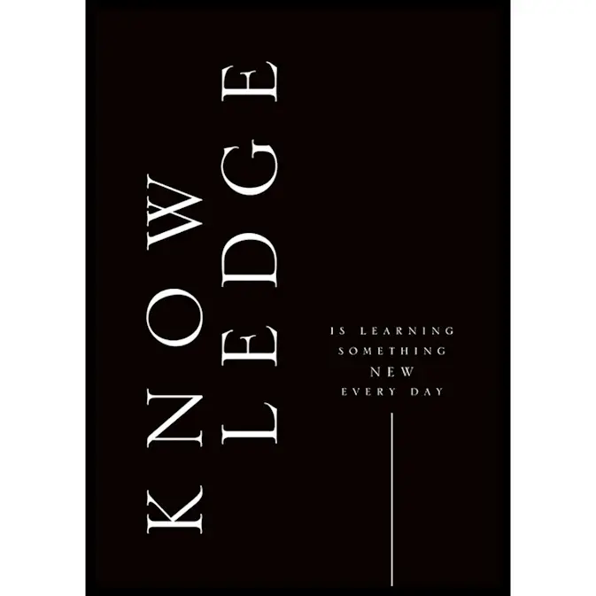 Poster Gallerix Knowledge