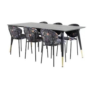 Matgrupp Venture Home Disa med 6 Valor Stolar