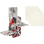 Konstruktionsbrickor Creativ Company Puzzle Stl 9,3x9,3 cm Vit 1 Förp