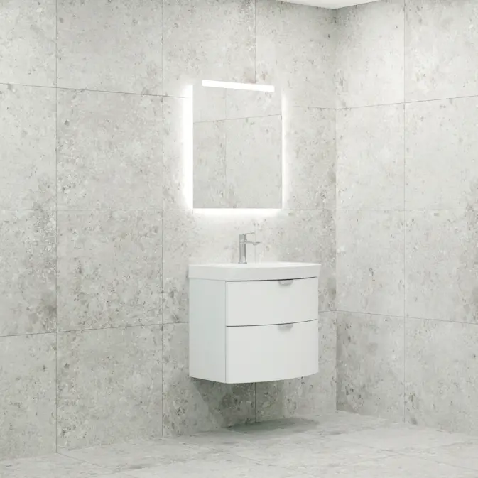 Möbelpaket Macro Design Heart Tvättställsskåp med Spegel