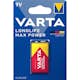 Batteri VARTA Alkaliska Longlife Max Power 9V 1-Pack