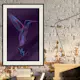 Poster Artgeist Affisch Purple Hummingbird
