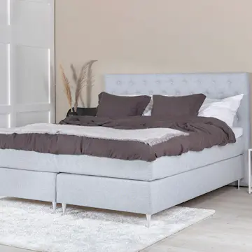 Kontinentalsäng Venture Home Rälla Tyg med Sänggavel Frösslunda