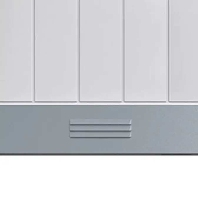 Sparkplåt Diplomat Ventilerad för Garageport