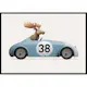 Poster Gallerix Moose In Toy Car